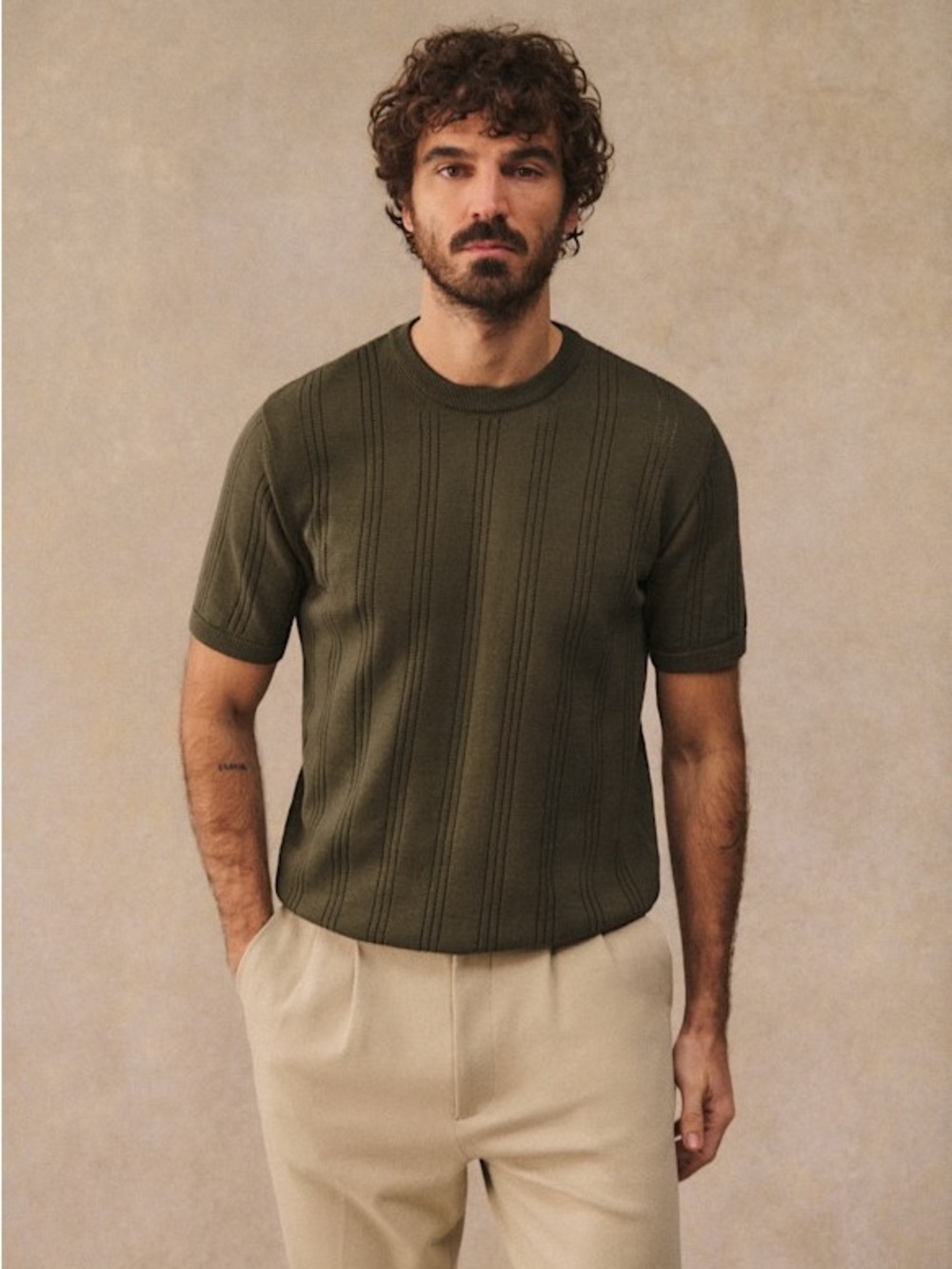 Octobre Editions Pio T-Shirt Organic Cotton Olive Green